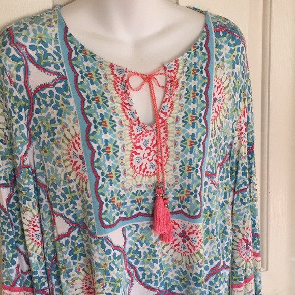 Ruby Rd. Colorful Tunic Top - Picture 3 of 6